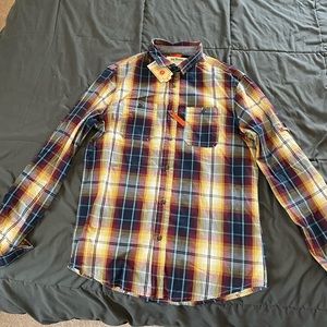 Multi-Color Flannel Dress Shirt